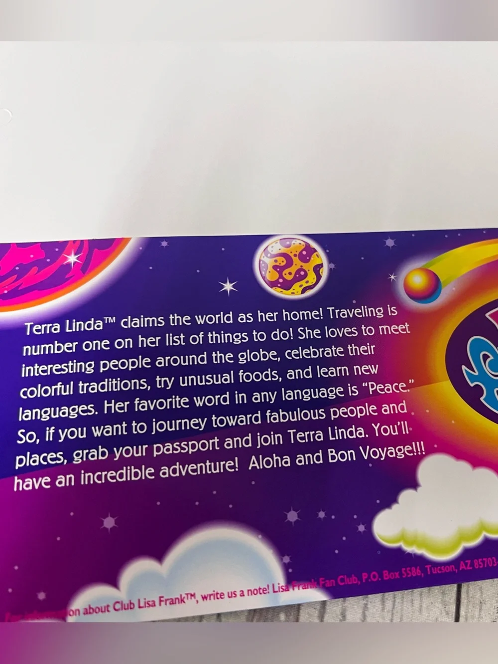 Lisa Frank 2005-06 Y2K 2-Pocket Folder Terra Linda NEW UNPUNCHED Vintage